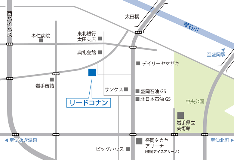 本社周辺地図